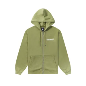 SINCLAIR CLAIRSSENTIAL ZIP UP GREEN HOODIE